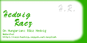 hedvig racz business card
